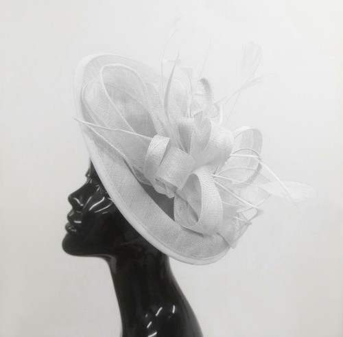 Big saucer sinamay headband - big,