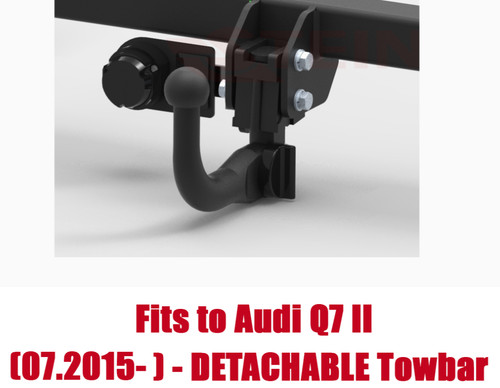 Detachable tow bar for - detachable, audi