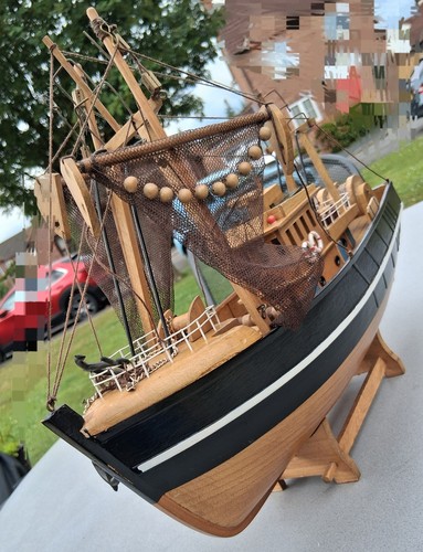 Large handmade fishing trawler - handmade,