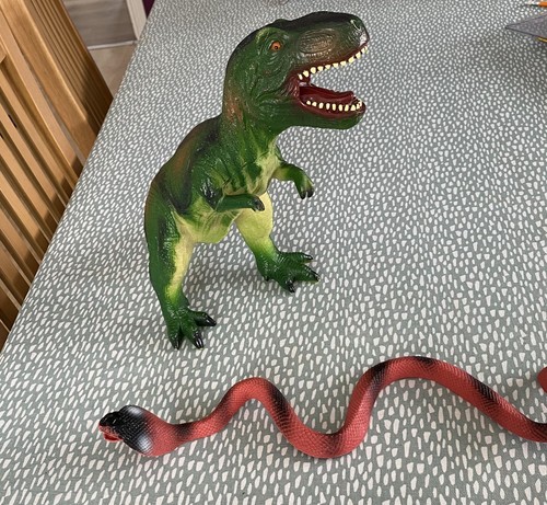 Large rex dinosaur snake - dinosaur, &