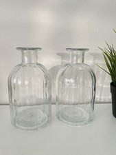 Vintage Style Clear Ribbed