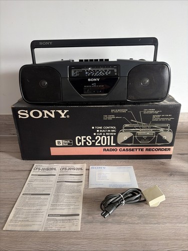 Vintage boxed sony cfs 201l - boxed,