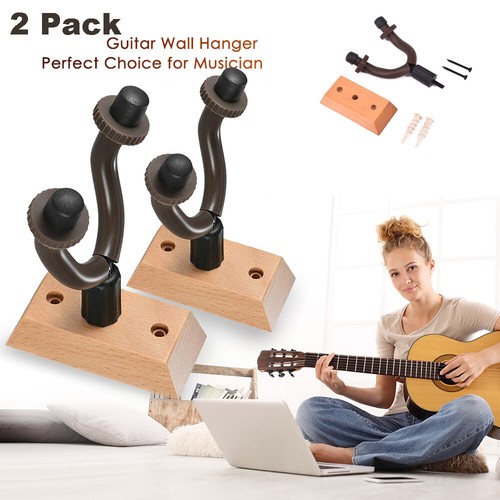 2pc wooden guitar - wooden, mount