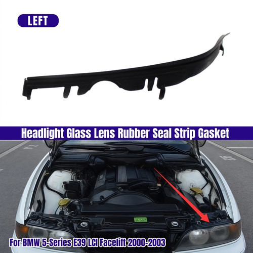 Left headlight seal strip - headlight,