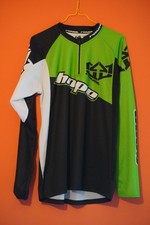 Hope Jersey Medium Top Cycling MTB Long Sleeve White Black Green Royal Racing