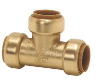 TECTITE CLASSIC BRASS PUSH-FIT EQUAL TEE 15MM (3911X)