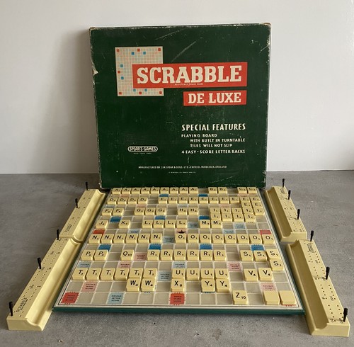 Scrabble deluxe board game - scrabble,