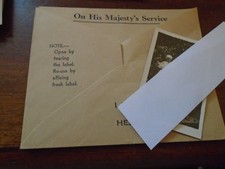 Vintage B & W photo of nurse with twin babies in His Majesty's Service env photo