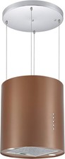 Cookology Hanging Cylinder Island Cooker Hood - Copper - HICYL351COP/A++