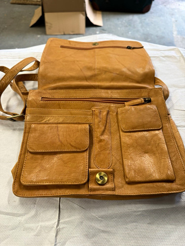 Visconti tan leather medium - leather,