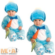 Blue Baby Rabbit Child Fancy Dress Kids Easter Bunny Animal Costume 0-18 Months