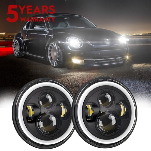 Pair black projector led - 7",