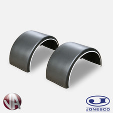 PAIR Twin Wheel Mudguards Wings 3.5T Sprinter Transit Tipper Body Plastic 16"