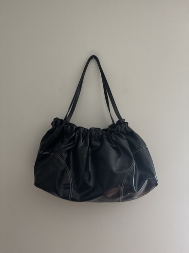 Zara shoppers bag black color - zara,