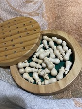 Brown Wooden Travel Solitaire