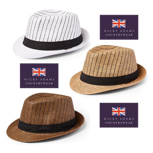 Straw trilby sun - straw,