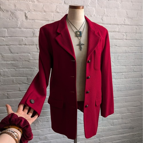 Vintage red wool jacket - vintage,