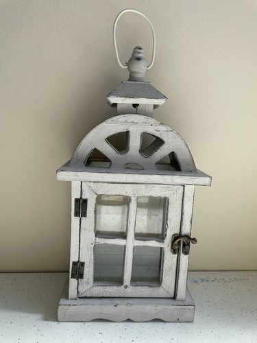 Candle lantern wooden - candle, with