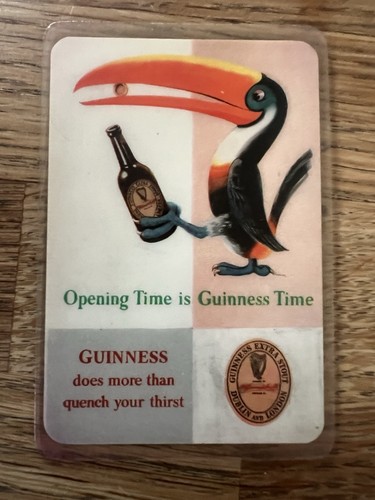 Guinness calendar card 1954 - card,