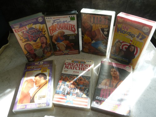 Wwf vhs video tapes - x7, king