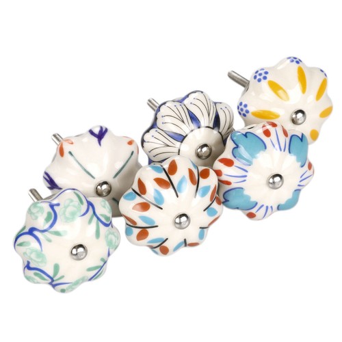 Pcs colorful ceramic knobs - 6,