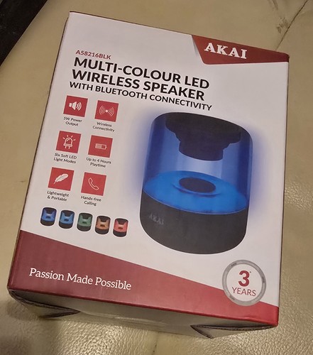 Akai multi coloured led - coloured,