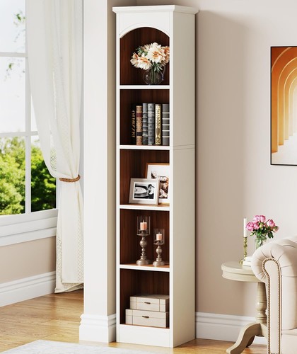 Inch tall narrow bookcase - 70.9-inch,