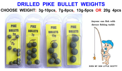 Drilled pike bullet - pike,