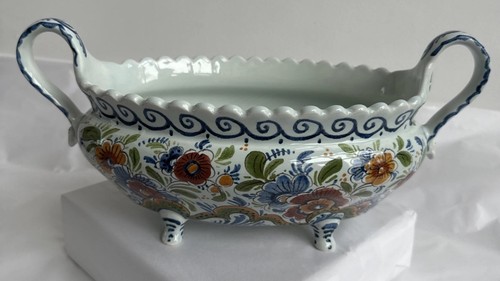 Delftware jardiniere planter - delftware,