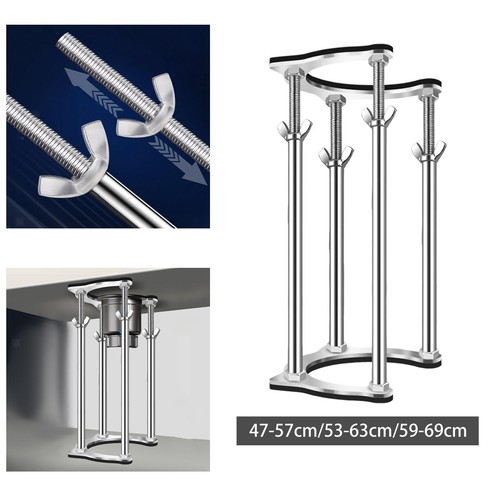 Adjustable under sink support - under,