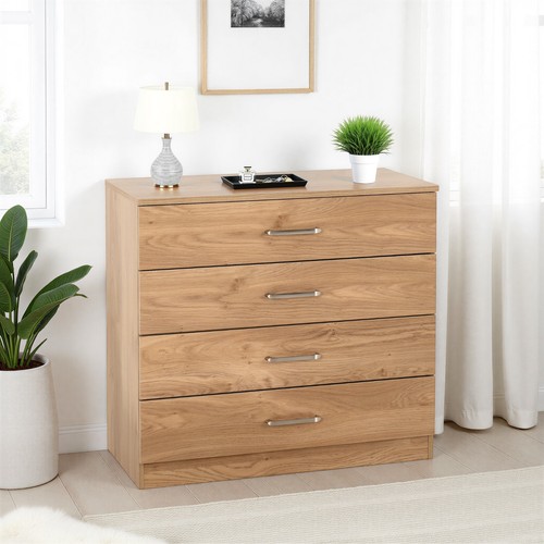 Dakota drawer chest oak - 4,