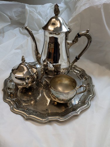 Silver plated tea pot - silver,
