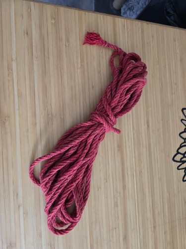 Red rope 8mmx10meters - red, ideal