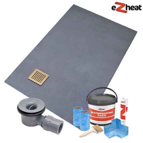 Wet room shower - wet, tray