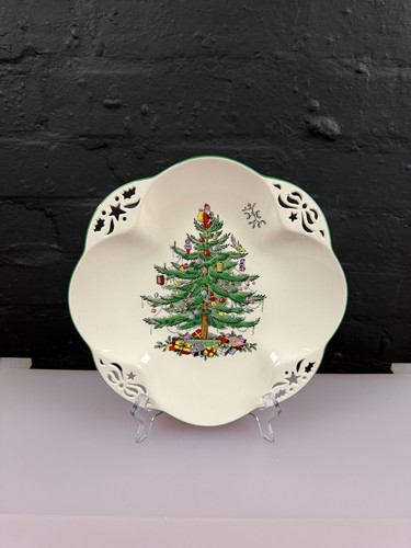 Spode christmas tree pierced - spode,