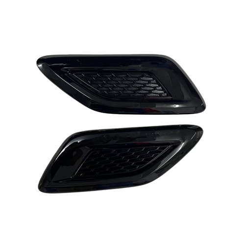 Pair black front hood vent - pair,