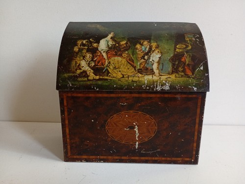 Antique crawford biscuit tin - antique,