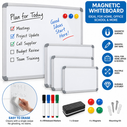 Magnetic whiteboard dry wipe - magnetic,