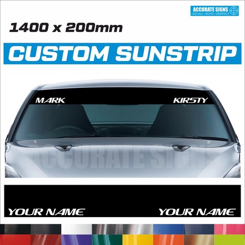 Universal car sunstrip - universal, custom