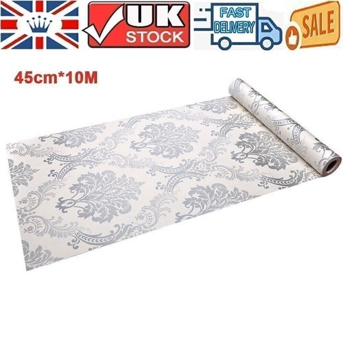 Floral damask metallic - damask,