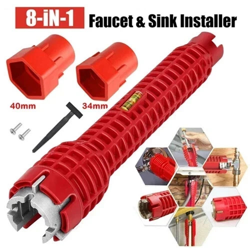 Faucet sink installer - in,