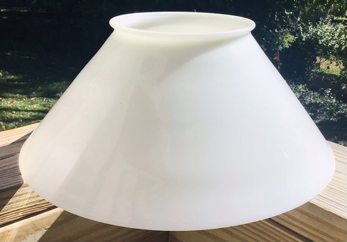 Antique slant white opal - 14”,