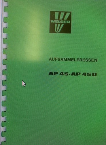 Welger baler ap45 ap45d - baler, &