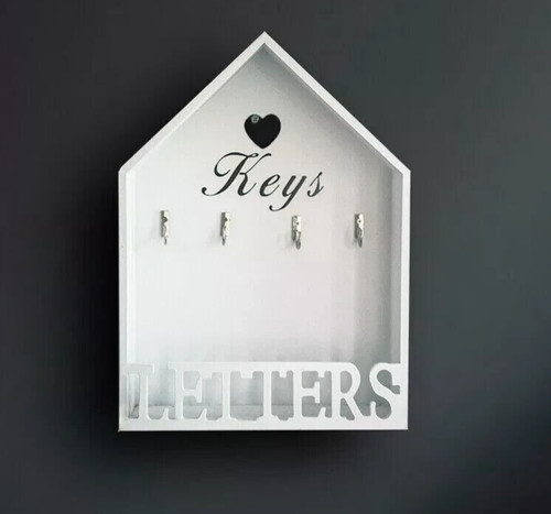 Letter rack key holder hooks - letter,