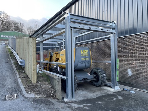 Steel frame structure - steel,