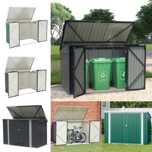 Garden lockable bicycle shed - garden,