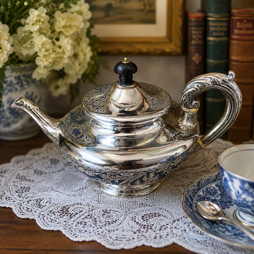 Antique large silver plated - antique,
