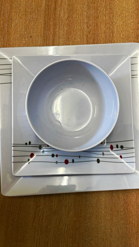 Place square melamine dinner - melamine,