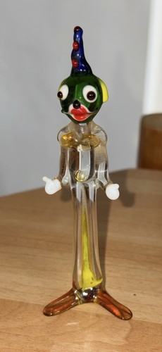 Murano glass clown figurine - murano,