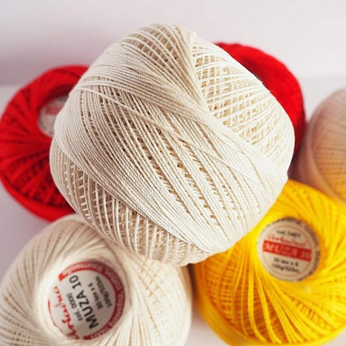 Luxurious feel cotton - cotton, crochet